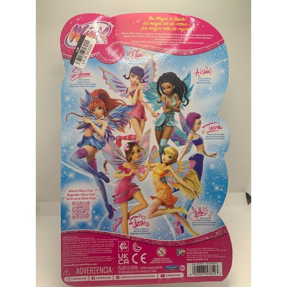 Winx Club Flora Fairy Doll Netflix Series 4+ Mattel Pink Outfit Collectible Toy - Picture 2 of 2